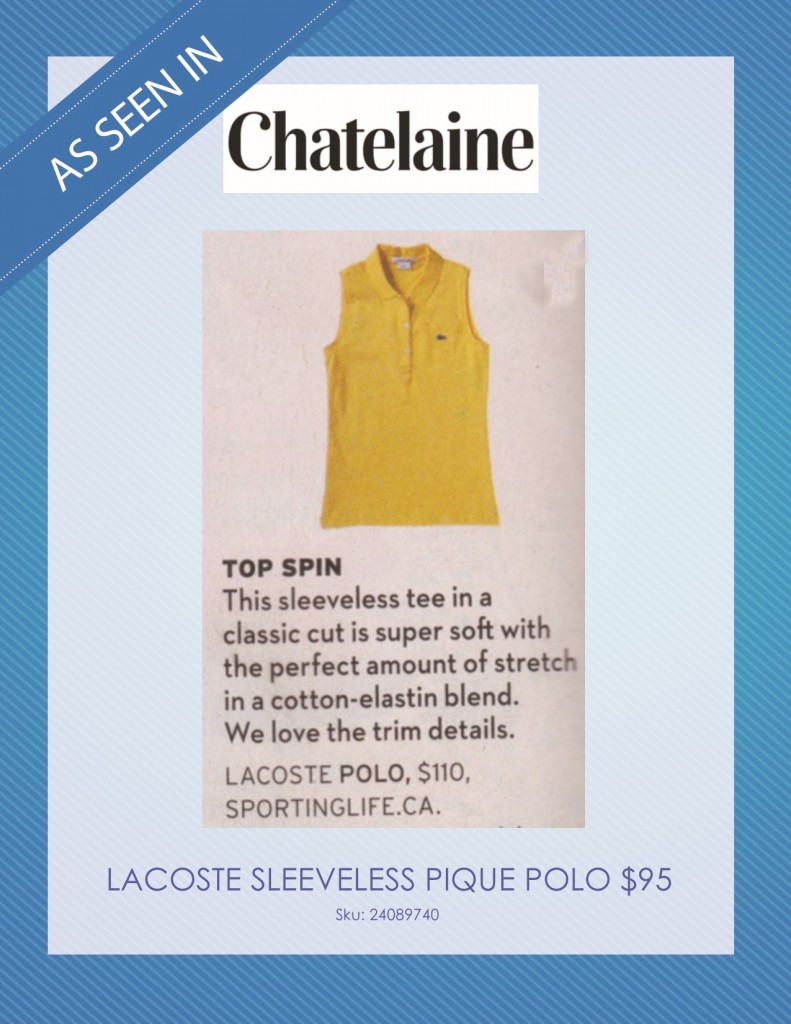 Chatelaine Magazine – August 2014