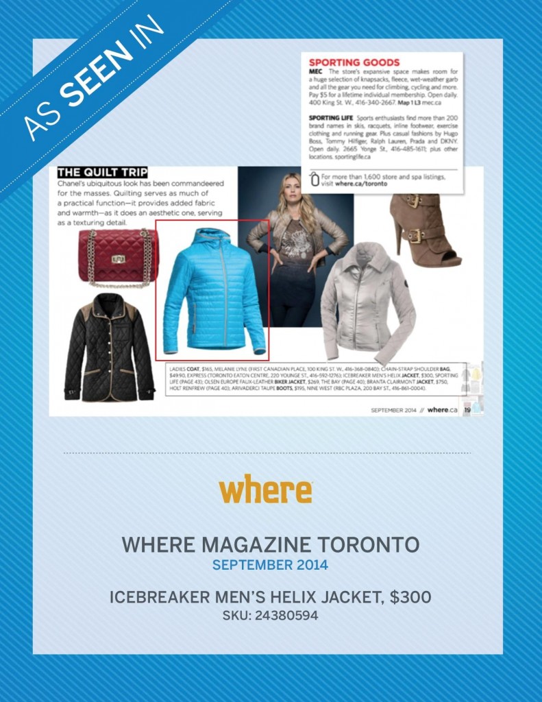 Where Magazine Toronto – September 2014