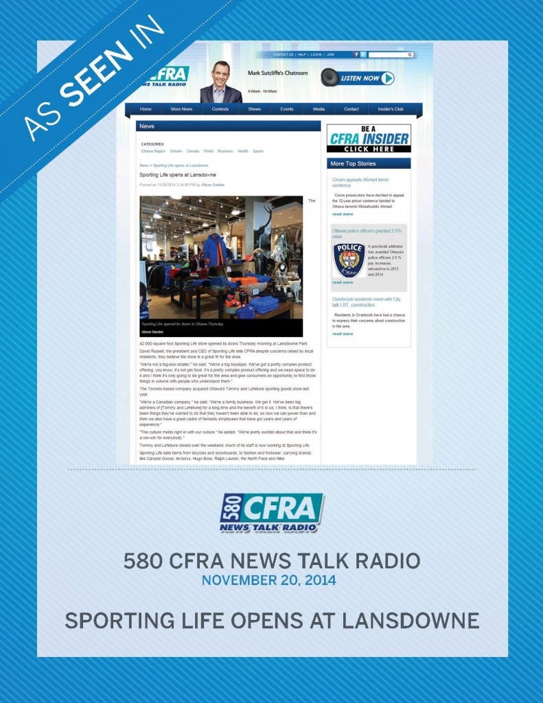 580 CRFA News Talk Radio – November 20th, 2014