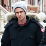 Spiderman's Andrew Garfield wears the Canada Goose Banff Parka 
