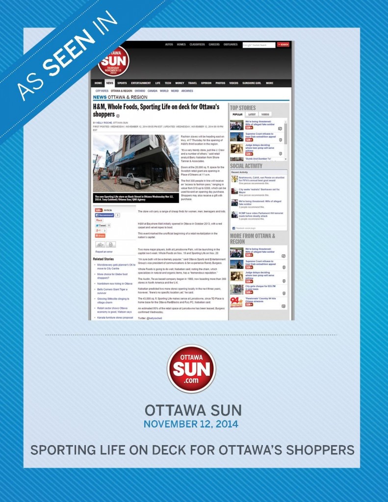 Ottawa Sun – November 12, 2014