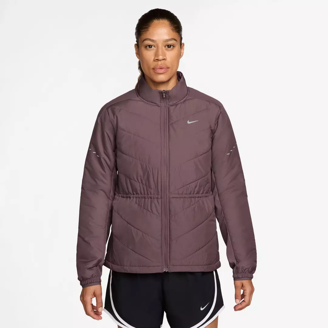 deep muted purple Nike jacket with logo at chest